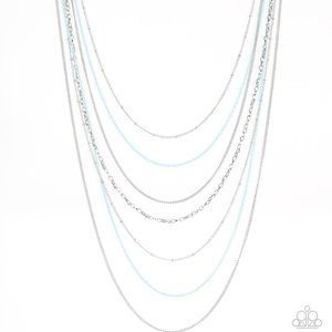 Radical Rainbows Blue Necklace
